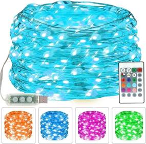 img 4 attached to CYLAPEX Fairy Lights USB Color Changing LED String Lights 33ft 100 LEDs Twinkle Light with Remote for Bedroom, Girls Room, Wedding Party, Indoor Christmas Decor - 11 Colors Warm White