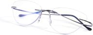 feisedy lightweight titanium stainless anti blue vision care for reading glasses logo