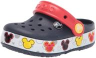 crocs unisex crocband mickey toddler 👟 boys' shoes and clogs: fun and comfortable footwear logo