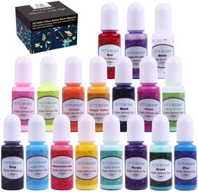 img 4 attached to 18 Colors Epoxy Pigment by LET’S Resin - Opaque Liquid Resin Colorant 🎨 (0.35oz each) for Non-Toxic Epoxy Resin Dyeing in Art Making, DIY Crafts, and Resin Jewelry