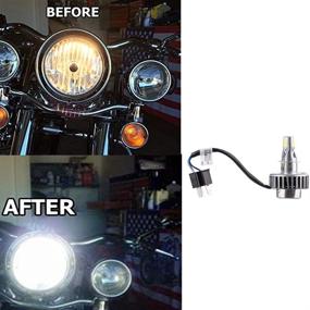 img 1 attached to 🏍️ Более безопасные лампы головного света SaferCCTV H4 LED: безопасность и производительность в мотоциклетных фарах для Electra Glide, Ultra Classic, FLHTC FLHX, Yamaha - 6500K холодный белый