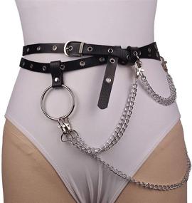 img 3 attached to 🔗 Wyenliz Adjustable Leather Womens Harness - Women's Accessories for Enhanced Style and Comfort