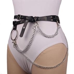 img 2 attached to 🔗 Wyenliz Adjustable Leather Womens Harness - Women's Accessories for Enhanced Style and Comfort