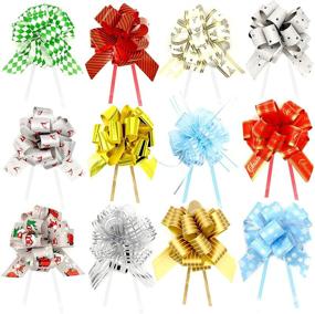 img 3 attached to 🎁 48 Christmas Gift Wrap Pull Bows (5” Wide) with Ribbon for Boxing Day Decorations & Holiday Present Wrapping