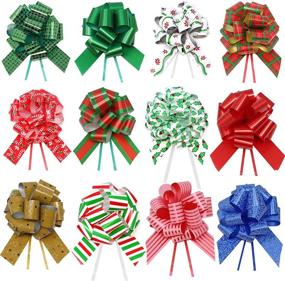 img 2 attached to 🎁 48 Christmas Gift Wrap Pull Bows (5” Wide) with Ribbon for Boxing Day Decorations & Holiday Present Wrapping