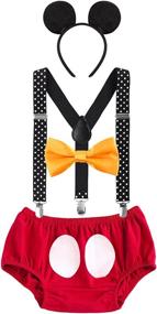 img 4 attached to IBTOM CASTLE Birthday Christmas Suspenders Boys' Accessories ~ Suspenders