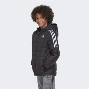 img 1 attached to Пуховик с капюшоном Adidas черного цвета