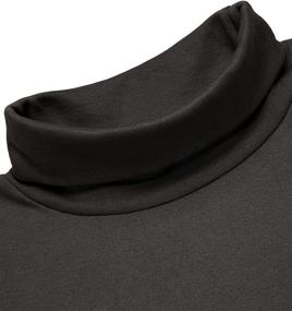 img 1 attached to 👕 JINIDU Slim Fit Turtleneck T Shirts for Men - Casual Cotton Thermal Pullover Sweaters