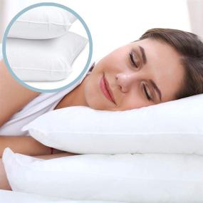 img 2 attached to 🛏️ Premium King Size Bed Pillows for Sleeping - 2 Pack, Down Alternative, Non-Flattening, Luxury Hotel Quality