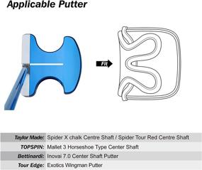img 3 attached to 🏌️ Protective Putter Cover for High MOI Big Size Golf Club - Big Teeth Center Shaft Putter Cover Square Mallet Headcover: Tour Model for Taylormade Ghost Spider, Cleveland Huntington Beach #6