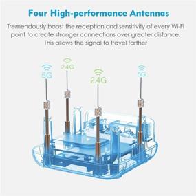 img 2 attached to Система Mesh WiFi WAVLINK - ретранслятор беспроводной сети с двумя диапазонами AC1200: улучшение домашней связи с скоростью 1200 Мбит/сек, технология Touchlink MU-MIMO и возможность расширяемой сети до 10 спутников (белый WN535K1) - 1 упаковка+