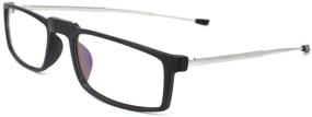 img 3 attached to 👓 Складные очки для чтения: удобные складные портативные чтецы с чехлом - 2 пары 1.50 для мужчин и женщин