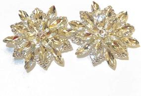 img 4 attached to Rhinestone Bouquets Headpieces Embellishments Crystal Silver