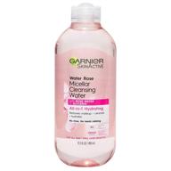 🌹 garnier skinactive micellar cleansing water with rose water and glycerin: hydrating all-in-1 solution for normal to dry skin, 13.5 fl oz logo