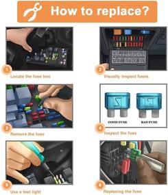 img 1 attached to 🚗 Набор предохранителей Chanzon 90 штук 18 значений ATC + Mini ATM: 2A-40A ассортимент для автомобилей, грузовиков, домов на колесах, автомобильных моторов и лодок