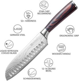 img 2 attached to PAUDIN Classic Santoku Knife Stainless