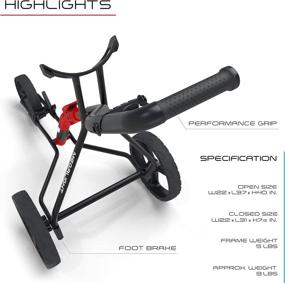 img 3 attached to Enhance Your Golfing Experience with the Red 3-Wheel Golf Trolley, Cart, and Push & Pull Carts