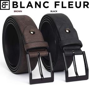 img 1 attached to 👗 Stwees Casual Leather Belts for Women: Style and Accessories in Belt Fashion