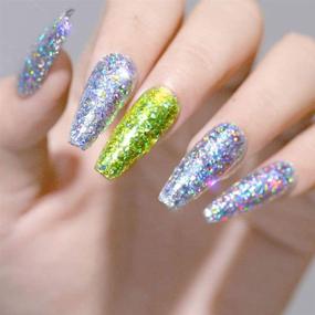 img 1 attached to 💅 Sethexy 12 Colors Holographic Glitter Superfine Nail Sequins Mix Iridescent Paillettes for Nail Art (A)