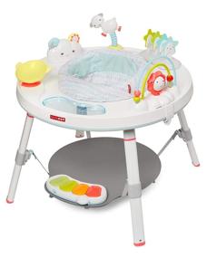 img 4 attached to 🌈 Skip Hop Baby Activity Center: Interactive Play Center with 3-Stage Grow-with-Me Functionality, Designed for Babies 4 Months and Up, Silver Lining Cloud