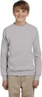 hanes comfortblend ecosmart crewneck sweatshirt_light boys' clothing - fashion hoodies & sweatshirts logo
