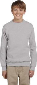 img 2 attached to Hanes ComfortBlend EcoSmart Crewneck Sweatshirt_Light Boys' Clothing - Fashion Hoodies & Sweatshirts