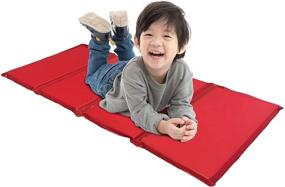 img 1 attached to 💙 Красно-синий KinderMat KM-150 - коврик для отдыха детей