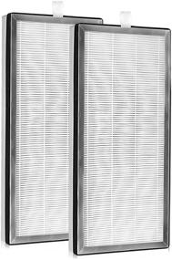 img 4 attached to 🔍 LINNIW 2 Pack H13 True HEPA Replacement Filter for MA-40 Air Purifier - High-Efficiency 3-in-1 Filters with Activated Carbon