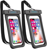 📱 glbsunion floating waterproof phone case: 2-pack ipx8 lanyard waterproof pouch for iphone 12, galaxy s21, and more! logo