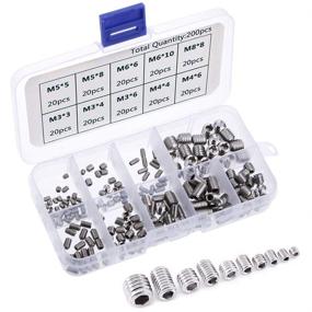 img 4 attached to Yakamoz 200Pcs Stainless Assortment Fasteners