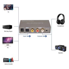 img 2 attached to Конвертер звука с высоким качеством звучания 192KHz Digital-Analog с пультом дистанционного управления громкостью, оптическим входом Toslink SPDIF или коаксиальным входом на стерео разъемы R/L и 3.5 мм Jack, несколько режимов музыки, одновременные двойные выходы.