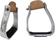 🐎 enhance your riding comfort with prorider challenger western engraved angled sloped barrel aluminum saddle stirrups 51140 логотип