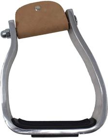 img 1 attached to 🐎 Enhance Your Riding Comfort with PRORIDER Challenger Western Engraved Angled Sloped Barrel Aluminum Saddle Stirrups 51140