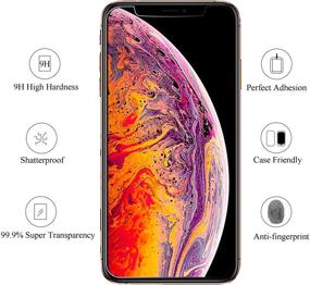 img 1 attached to 📱 Защитное стекло для экрана Ailun iPhone 11 Pro Max/Xs Max 3 шт. - 6,5 дюйма (выпуск 2019/2018) - стекло с закалкой, дружелюбное для чехла