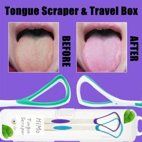 img 2 attached to 👅 Tongue Scraper Cleaner Set with Travel Handy Case - Pack of 5, Gentle 100% BPA Free Sweeper for Healthy Oral Care, Suitable for Adults and Kids, Easy to Use, Helps Combat Bad Breath