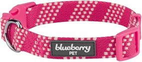 img 4 attached to 🐶 Blueberry Pet Designer Dog Collars with 10+ Geometric Patterns