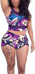 img 4 attached to 👙 Flaunt your Style with PiePieBuy Womens Plus Size African Print Inspired Two Piece Bikini Bathing Suit - Sizes L-4XL