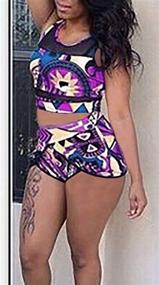 img 2 attached to 👙 Flaunt your Style with PiePieBuy Womens Plus Size African Print Inspired Two Piece Bikini Bathing Suit - Sizes L-4XL
