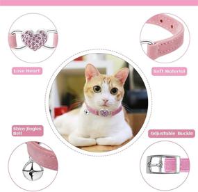 img 1 attached to INGRIDOG Rhinestone Collar Breakaway Adjustable