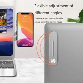 img 2 attached to 📱 COYZOR Magnetic Cellphone Mount: Side Mount Clip for Laptop, Slim Monitor Holder & Dual Screen Expansion Bracket