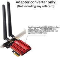 адаптер pci-e wireless m.2 ngff wifi bt для intel 3160ngw 7260ngw 8260ngw 9260ngw ax200ngw ax210ngw killer wifi 6 ax1650 - wifi-карта не входит в комплект логотип