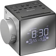 🕰️ kubicle compact am/fm dual alarm clock radio with large led display and 6ft aux cable bundle by sony logo
