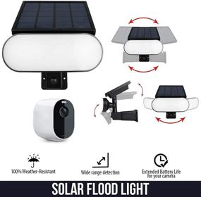 img 2 attached to 🔋 Efficient Solar Panel Charger & Security Light for Arlo Essential Spotlight/XL Spotlight Camera (Not Compatible with Arlo Ultra/Ultra 2/Pro/Pro 2/Pro 3/Pro 4) - by Wasserstein