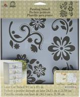 folkart 30599 stencil debbies floral logo