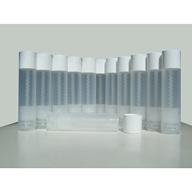 natural translucent empty container tubes: convenient and versatile storage solution logo