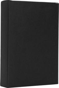 img 2 attached to 📷 4x6 Black Leather Self-Stick Photo Album - Holds 10 Photos: A Stylish Solution for Your Precious Memories