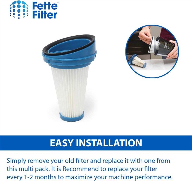  Fette Filter - Pleated Vacuum Filter Compatible with