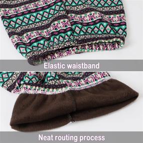 img 1 attached to Stay Warm in Style: LSPAR Leggings Fleece Winter Prints for Girls' Clothing