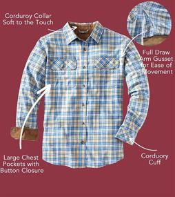 img 1 attached to 👕 Men's Venado Flannel Shirt with Gusset - Enhanced Men's Clothing for SEO