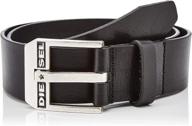 stylish diesel men's chestnut argento america belts for men's accessories logo